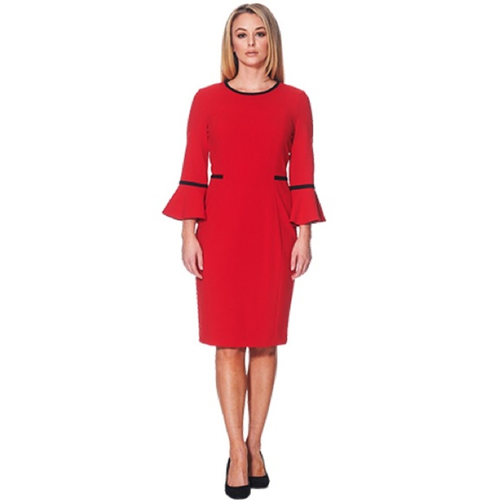 Bell Sleeve Sheath Dress